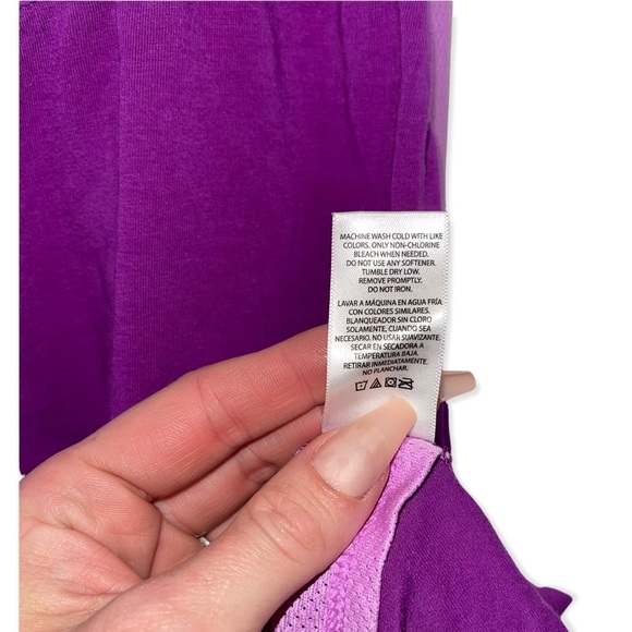 DANSKIN NOW Purple Dri More Racerback Athletic Tank M - Picture 8 of 8